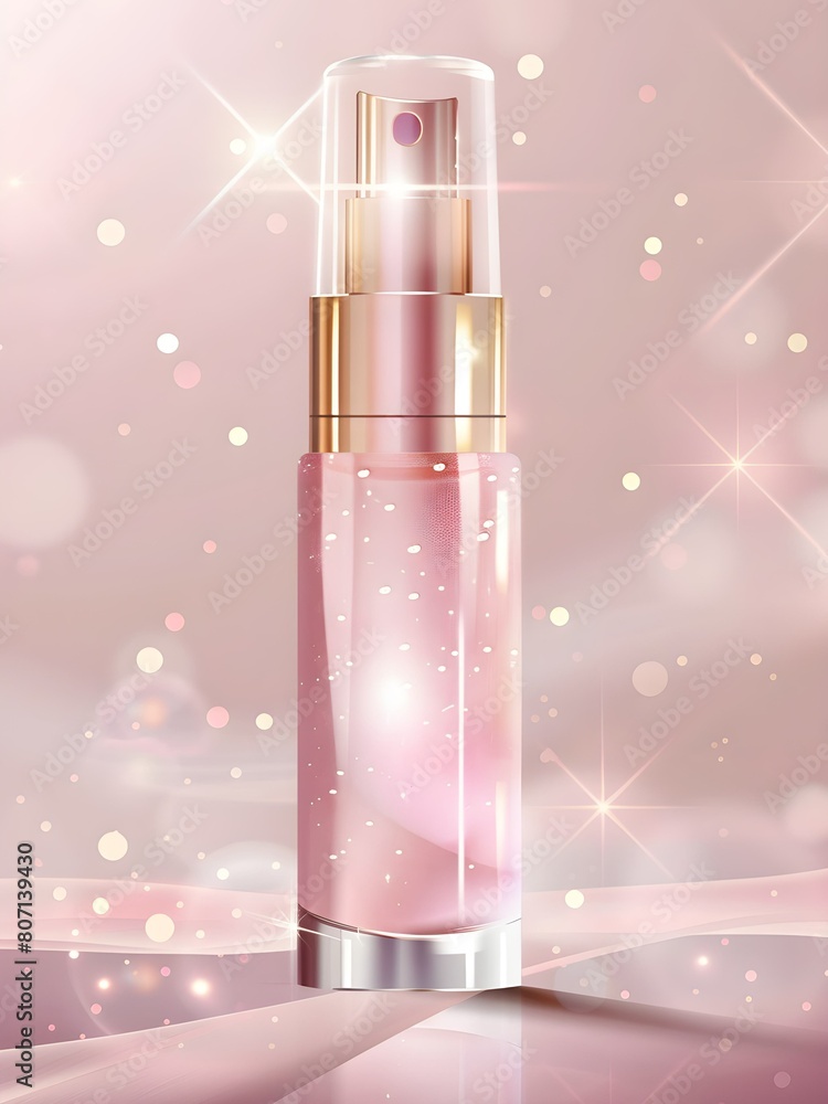 pink perfume bottle with reflection pink perfume bottle with reflection