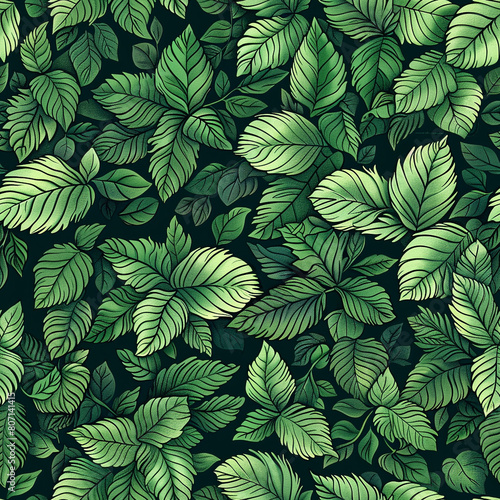 Vivid tropical monstera leaf pattern