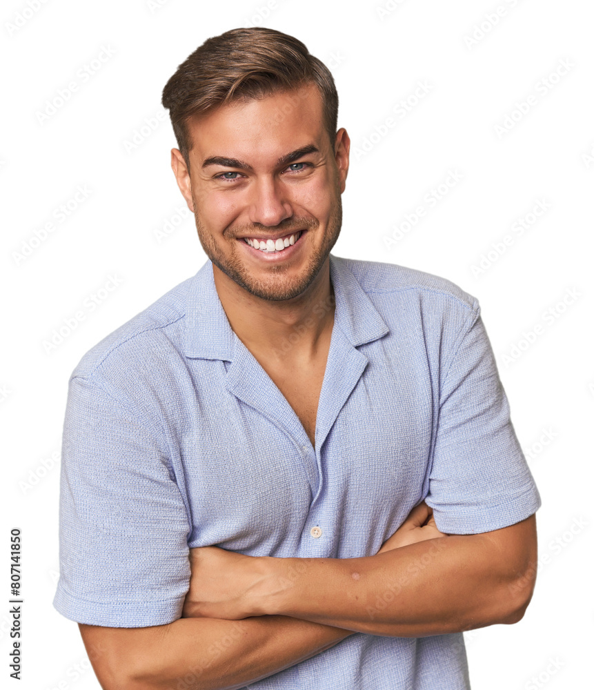 Young Caucasian man in studio Young Caucasian man in studio