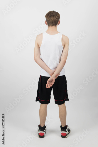 A Teenage Boy Standing