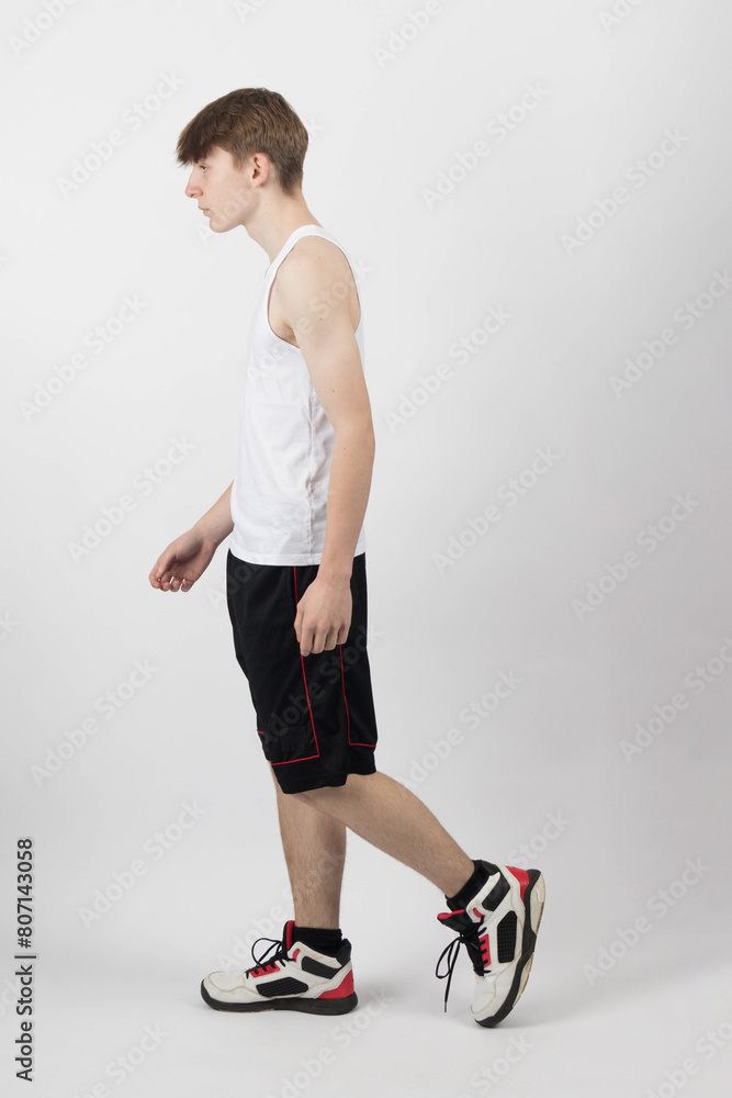 A Teenage Boy Standing