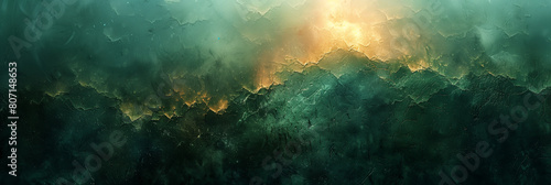 Abstract grunge texture green background, textured wallpaper, rugged dark olive green fantasy backdrop, banner, header