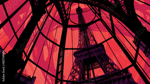 Striking Parisian travel po...