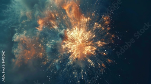 Amazing fireworks light up the night sky with vibrant colors and sparkles.