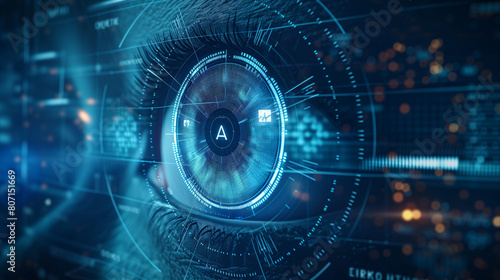 Digital Biometric Eye Scanner Interface for Secure Identification