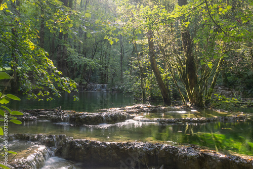 La cascade des Tufs est une cascade de la Cuisance, remarquable par ses massifs de tufs, située sur la commune des Planches-près-Arbois dans le Jura.