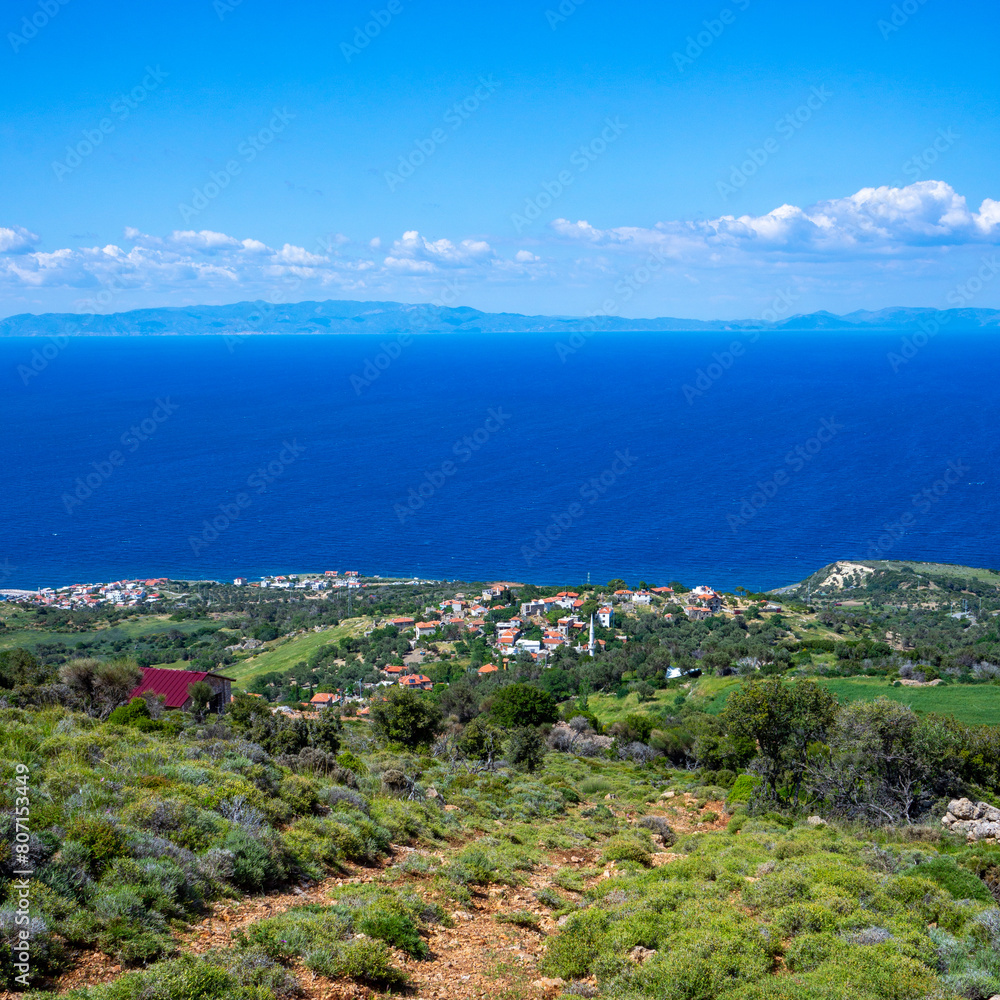 A Small Village with a View of the Aegean Sea