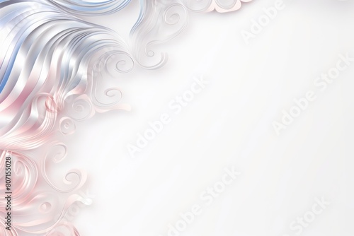 Silver plain background with minimalistic pastel butterfly pixel swirl border with copy space texture for display products blank copyspace for design text 