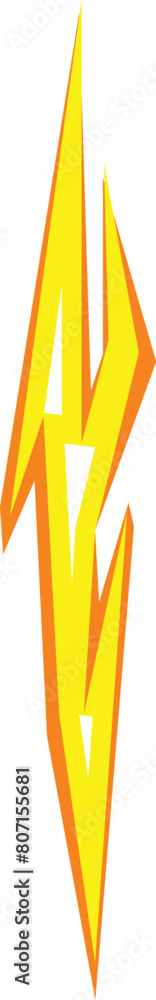 Glow bolt icon cartoon vector. Shape sign charge. Electrical shock Glow bolt icon cartoon vector. Shape sign charge. Electrical shock
