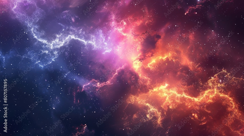 Fototapeta premium colorful nebula abstract background