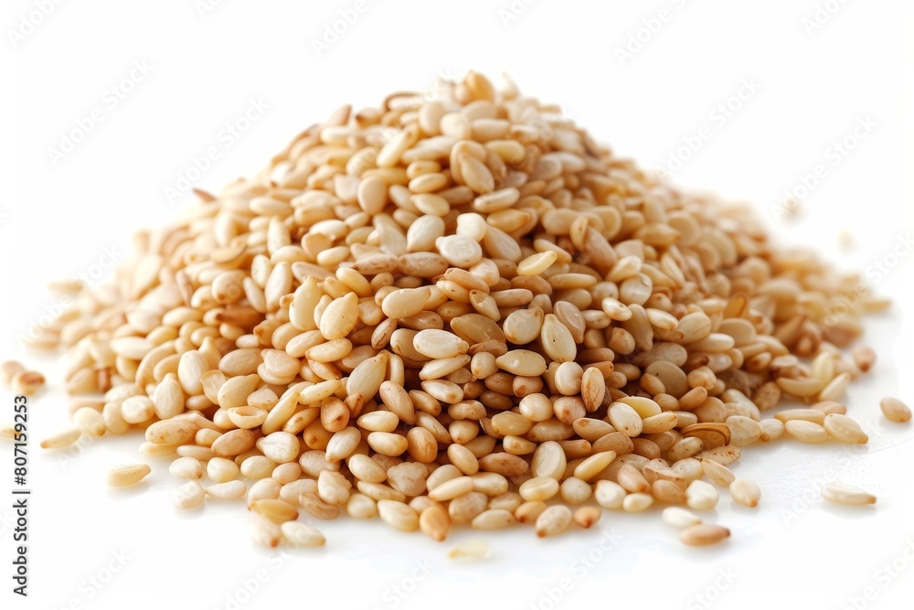 Sesame seeds separated Sesame seeds separated