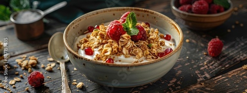 Boho Morning Bliss, nutritious breakfast bowls with fruit, nuts and Greek yogurt