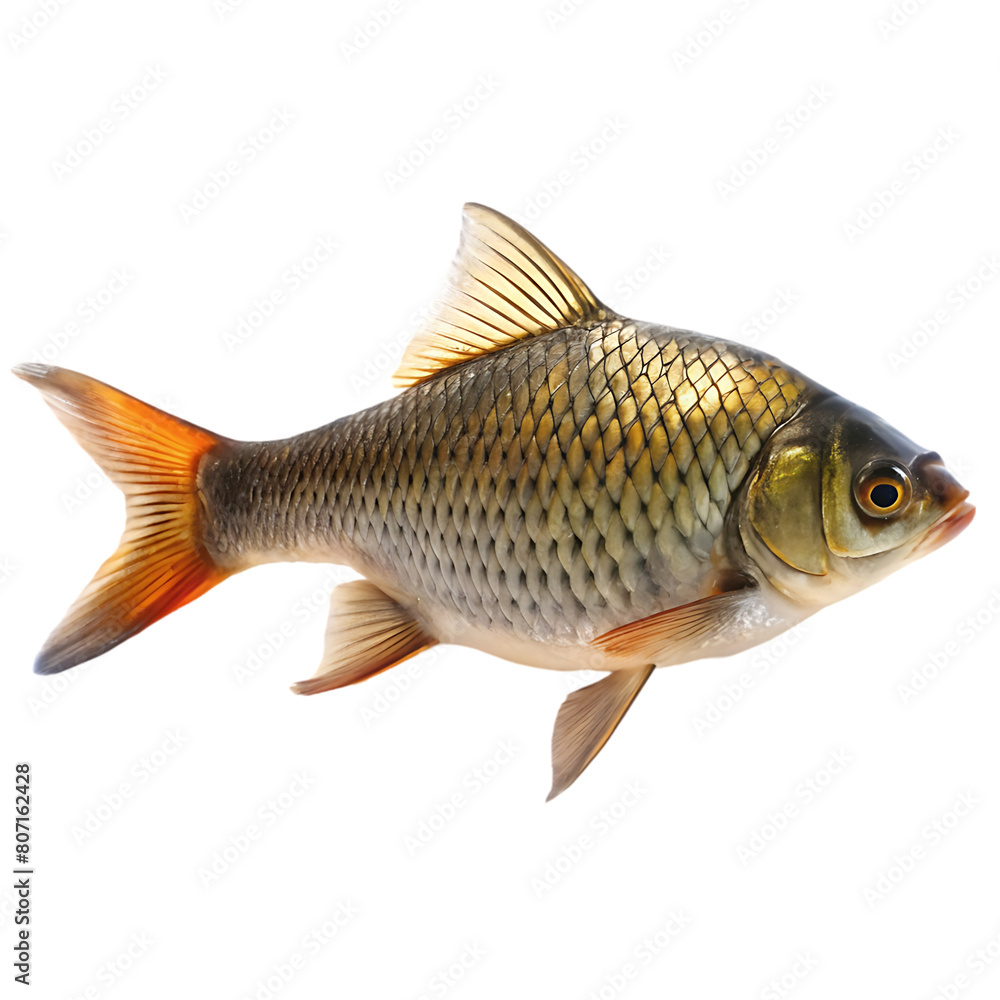 Common river breams isolated on white background Freshwater fish Common river breams isolated on white background Freshwater fish