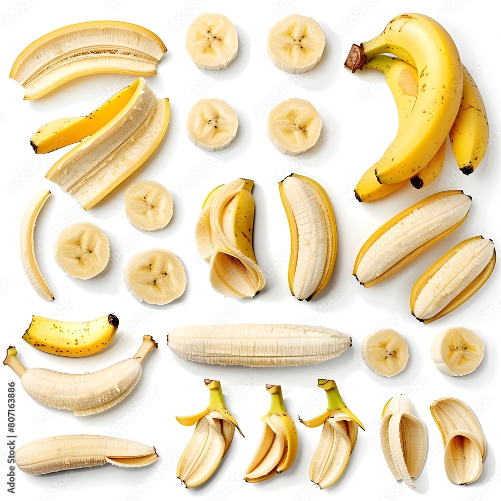 set of bananas isolated on white background genErative AI, Collection of bananas isolated on white background. Set of multiple images. Part of series
set of bananas isolated on white background genErative AI, Collection of bananas isolated on white background. Set of multiple images. Part of series