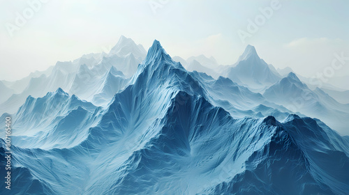 Immersive Virtual Mountain Range: A Photo Realistic Concept of Digital Abyss © Gohgah