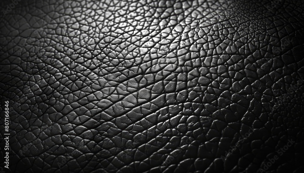 Textured black leatherette surface as seen from above Textured black leatherette surface as seen from above
