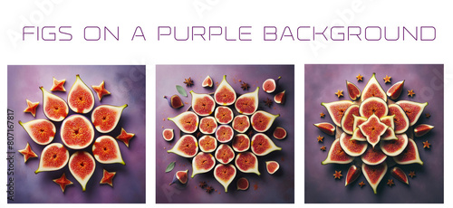 Figs on a purple background.