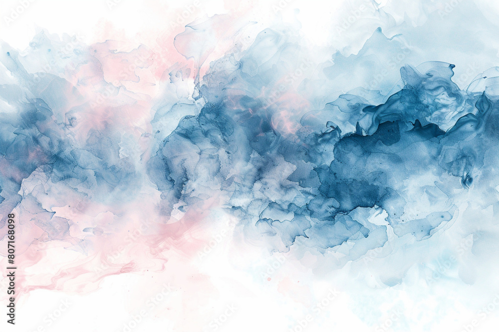 Abstract Thai elements in soft shades of blue and pink on a pure white background Abstract Thai elements in soft shades of blue and pink on a pure white background