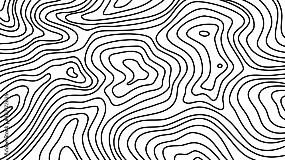 Naklejka premium topographic contour background. contour background. modern Topographic map wallpaper. topographic background. abstract wavy background. 