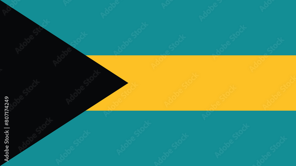 National flag of Bahamas. Bahamas Flag.
National flag of Bahamas. Bahamas Flag.