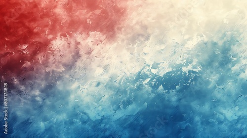 A captivating red, blue, and white mix background with soft gradients and subtle textures, creating a visually appealing backdrop for various applications.