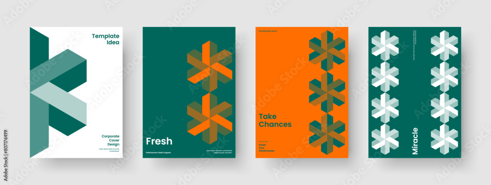Obraz premium Isolated Book Cover Template. Abstract Brochure Design. Modern Poster Layout. Banner. Business Presentation. Report. Background. Flyer. Notebook. Portfolio. Brand Identity. Handbill. Newsletter