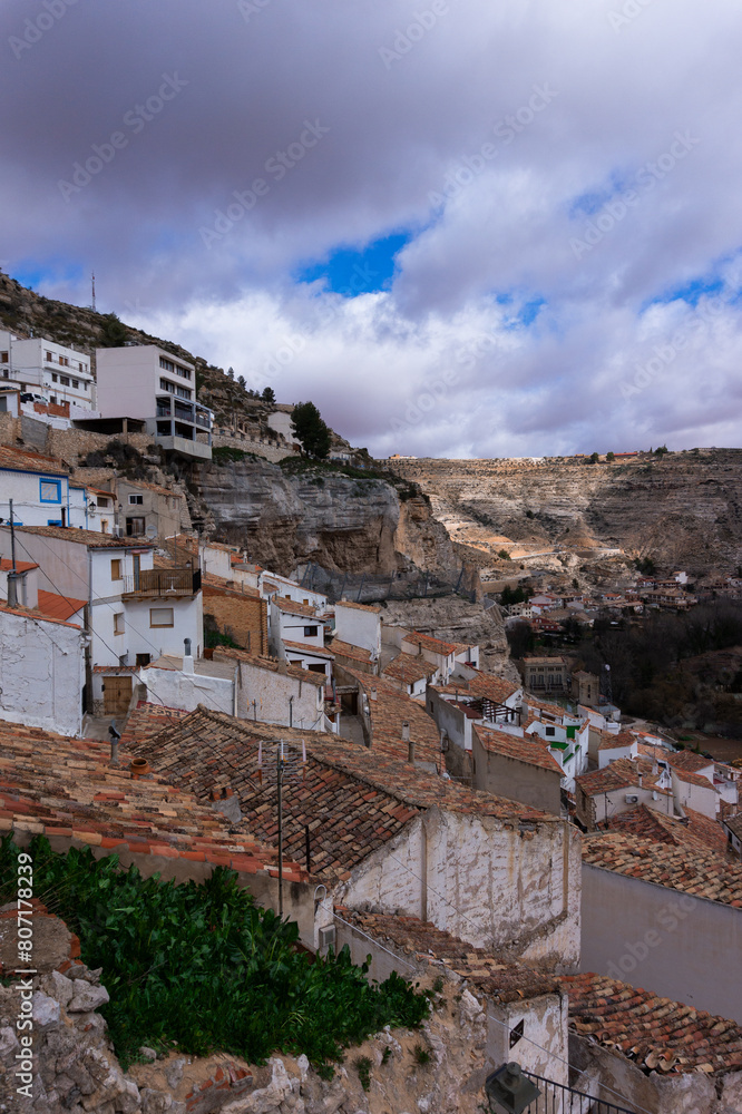 Obraz premium vistas casas en la montaña