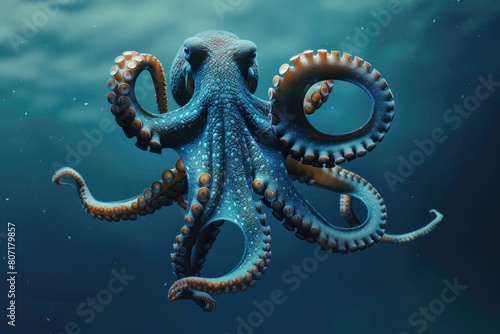 flight of octopus in the deep ocean flight of octopus in the deep ocean octopus