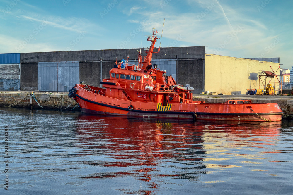 Fototapeta premium ship in the harbor