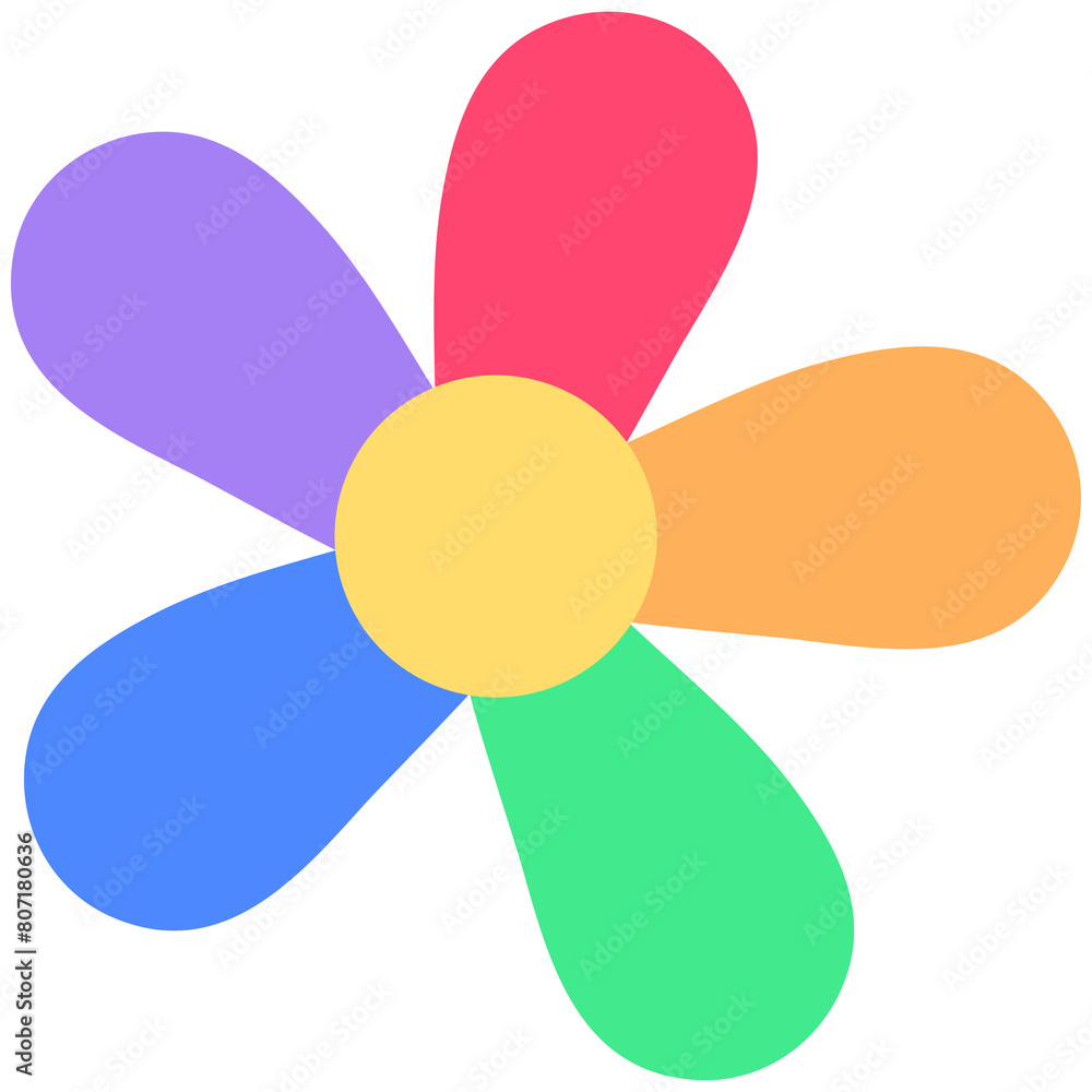 Cute and Colorful hand drawn kawaii pride month element set flower Cute and Colorful hand drawn kawaii pride month element set flower