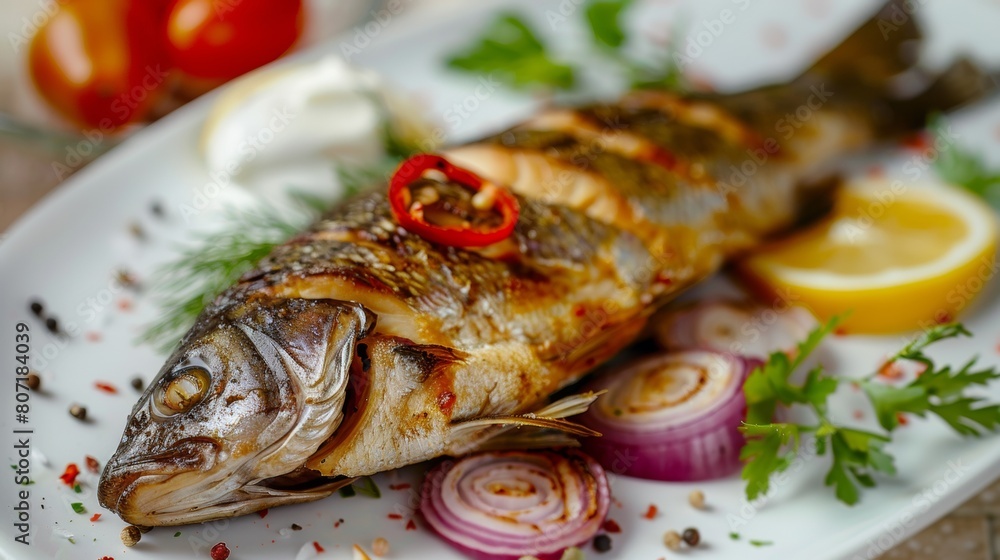 The cuisine of Bosnia and Herzegovina. The carp is gourmet.