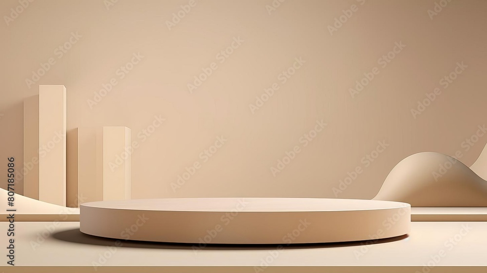 A large, round, white structure with a curved edge sits in front of a wall A large, round, white structure with a curved edge sits in front of a wall