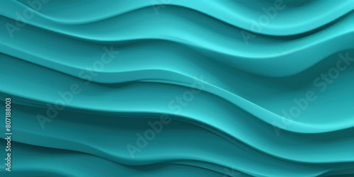 Turquoise panel wavy seamless texture paper texture background with design wave smooth light pattern on turquoise background softness soft 