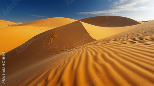 The Majestic Dunes under a Clear Blue Sky