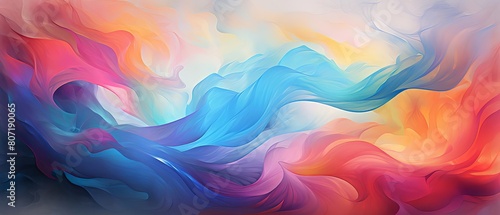 cosmic wave of vibrant hues, mesmerizing digital art