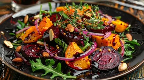 The cuisine of Bosnia and Herzegovina. Salad of winter vegetables.