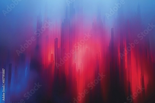 Abstract background with blue and red light rays    rendering