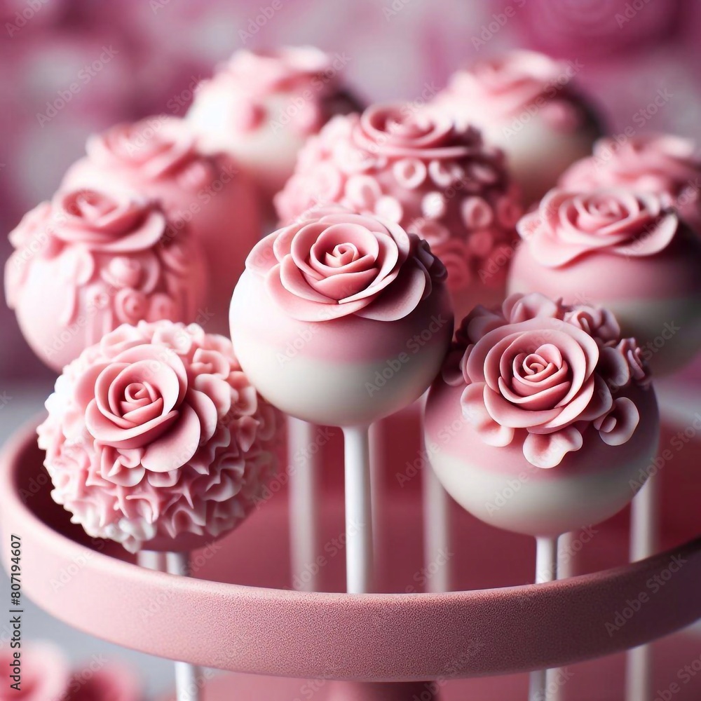 Hintergrund, Wallpaper: rosa Cake Pops Hintergrund, Wallpaper: rosa Cake Pops