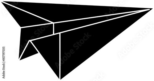 freedom illustration craft silhouette plane logo airplane icon paper outline origami flight fly toy travel air aircraft transportation aviation shape idea wing handmade for vector graphic background