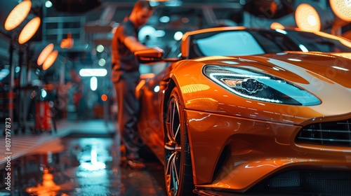 Wallpaper Mural The Art of Using an Orbital Polisher to Restore a Car's Shine in a Professional Studio Torontodigital.ca