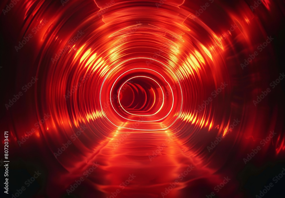Radial red light shines through dark tunnel for print, ads, newsletters, web headers, e-commerce, retail signs, business ads Radial red light shines through dark tunnel for print, ads, newsletters, web headers, e-commerce, retail signs, business ads