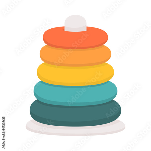 Rainbow stacking toy for babies