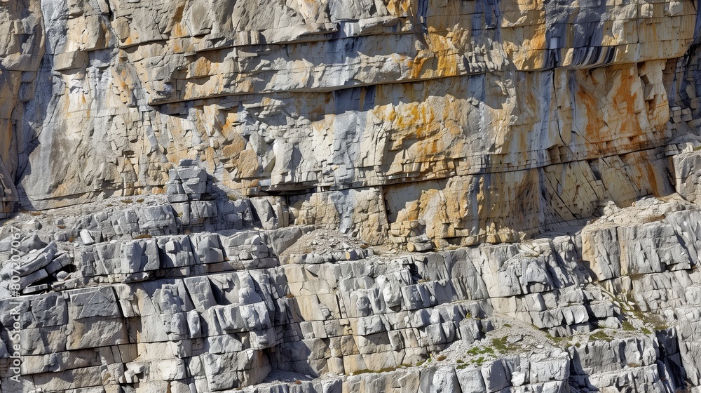 Fototapeta premium large rock wall in the mountains