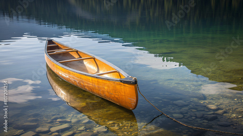 canoe on lake