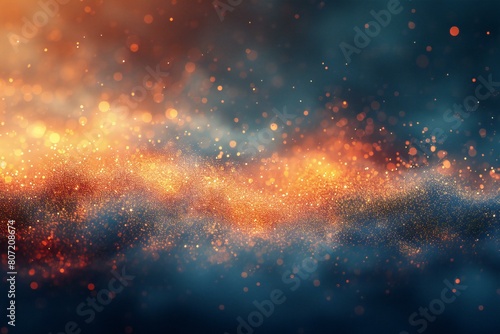 Abstract background with bokeh defocused lights and stars