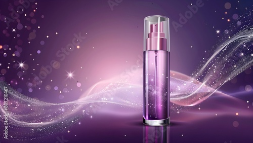 perfume bottle purple luxury