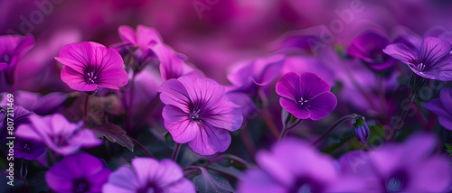 Violet flower background with vibrant color