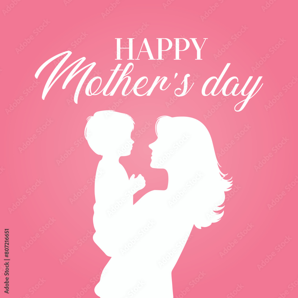 wholesome mothers day post mother with her kid, vector mothers day design mother silhouette wholesome mothers day post mother with her kid, vector mothers day design mother silhouette