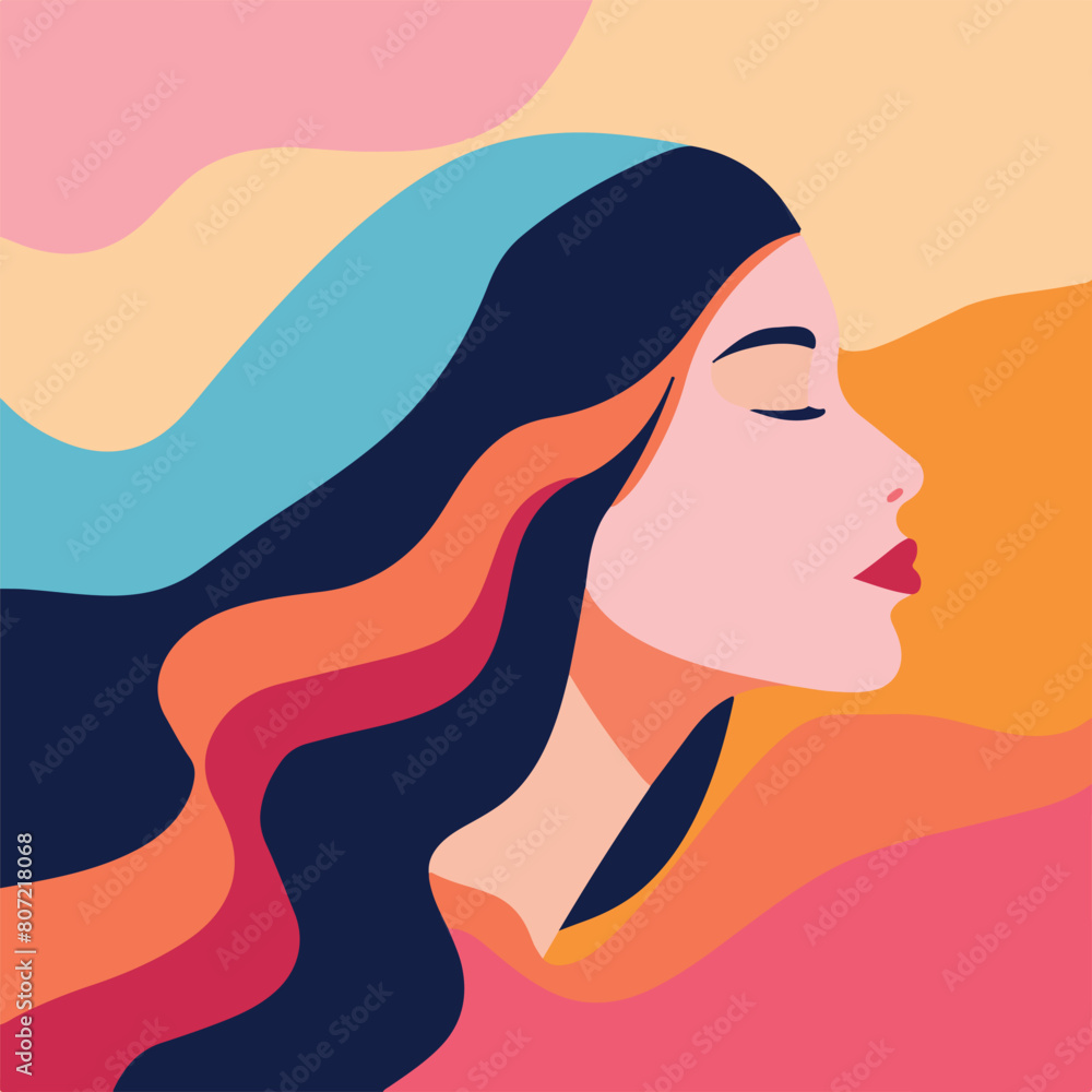 International Women's Day concept art vector illustration International Women's Day concept art vector illustration