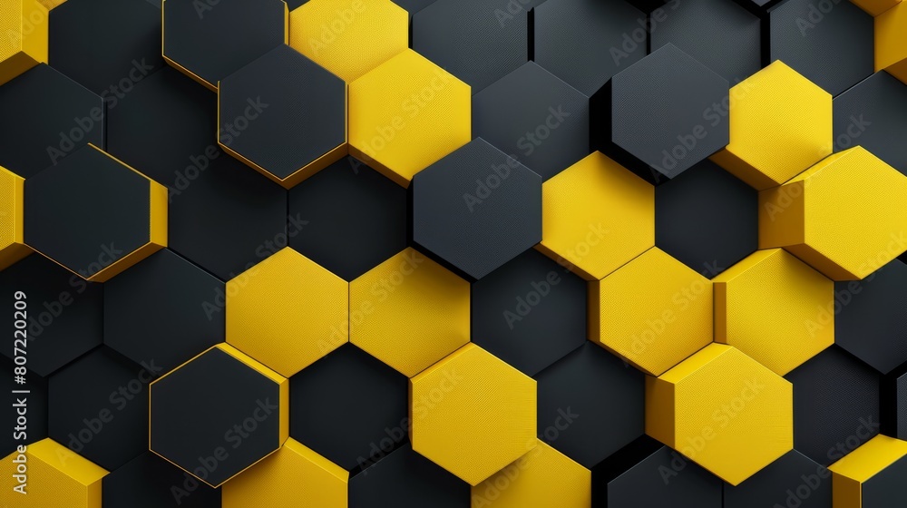 yellow black hexagon abstract background hyper realistic yellow black hexagon abstract background hyper realistic